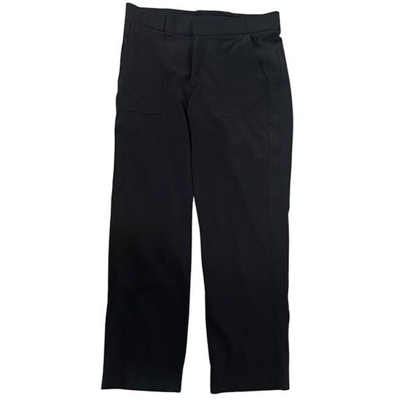 Athleta Black Tribeca‎ Utility Crop Lightweight Cargo Outdoor Hiking Pants 0 - Picture 1 of 5